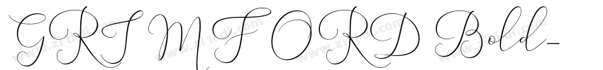 GRIMFORD Bold字体转换